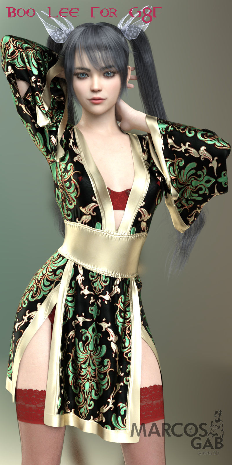 Boo Lee for Genesis 8 Female 3D model_23