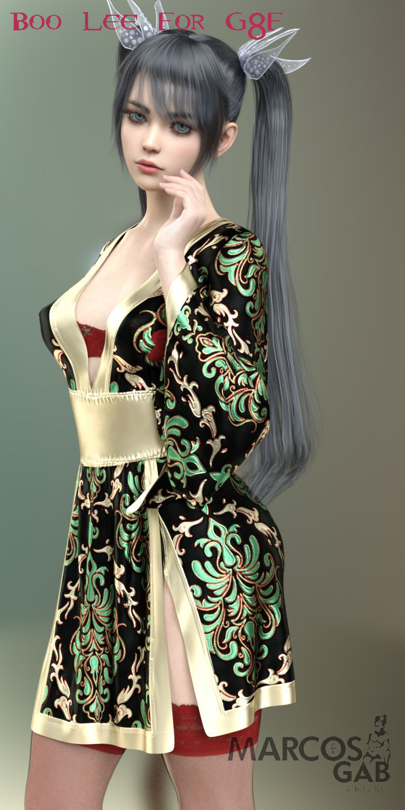 Boo Lee for Genesis 8 Female 3D model_3