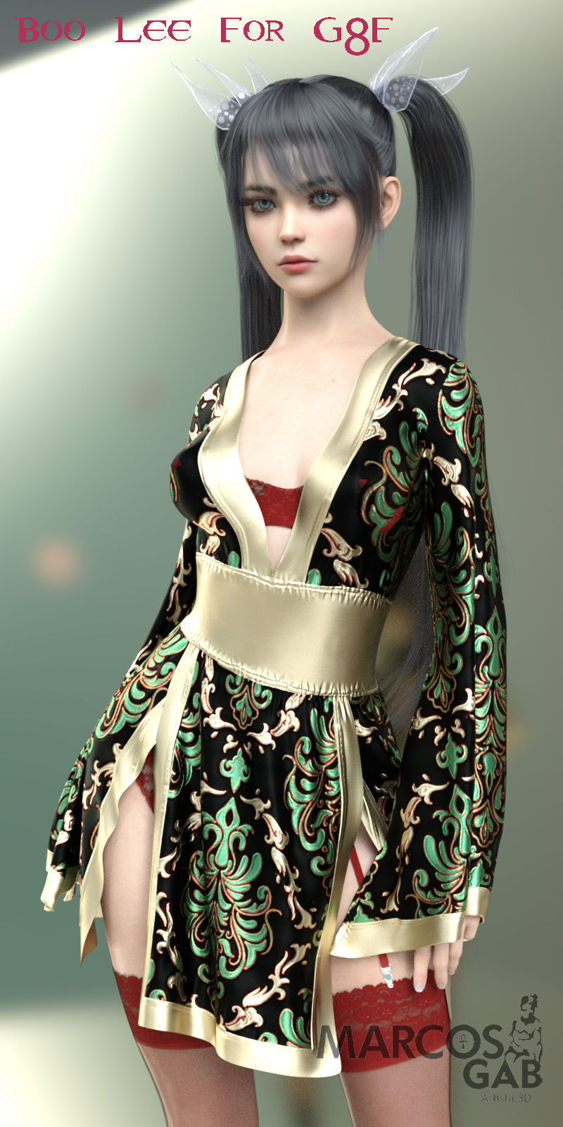 Boo Lee for Genesis 8 Female 3D model_19