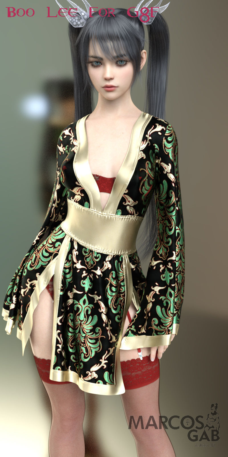 Boo Lee for Genesis 8 Female 3D model_17