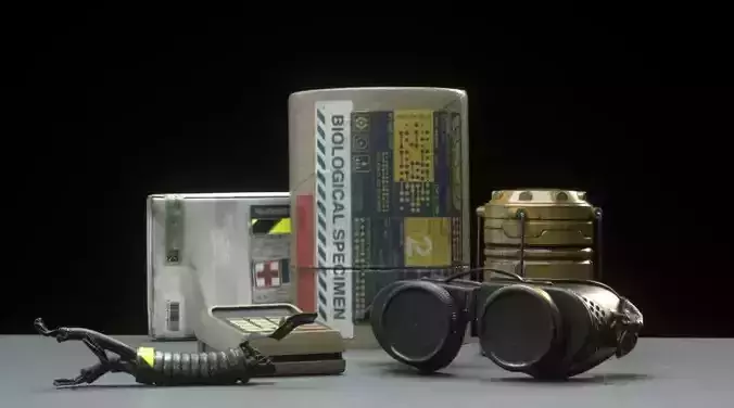 Scifi Prop 3d Scans Pack 2