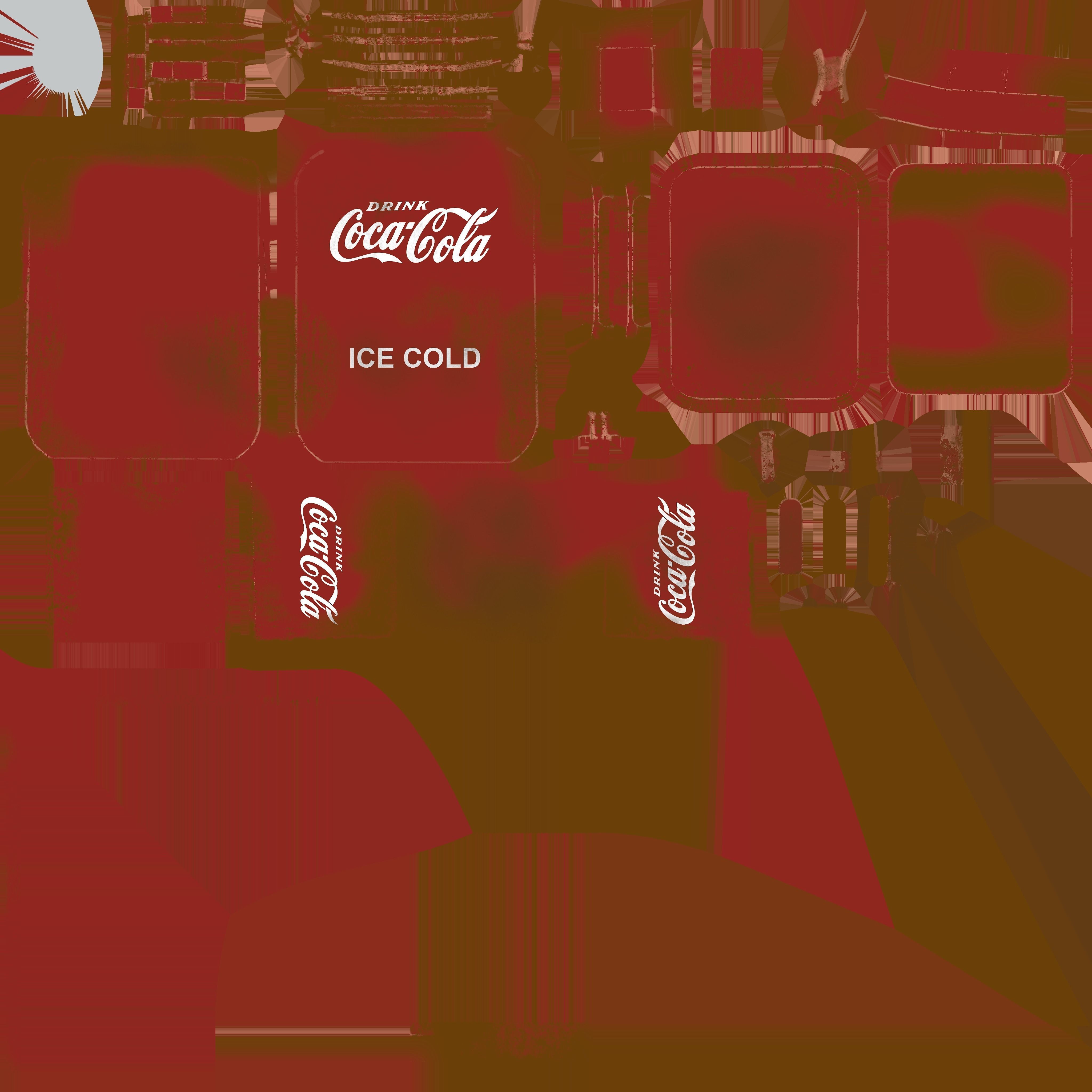 vintage wending coca cola machine 3D model_4