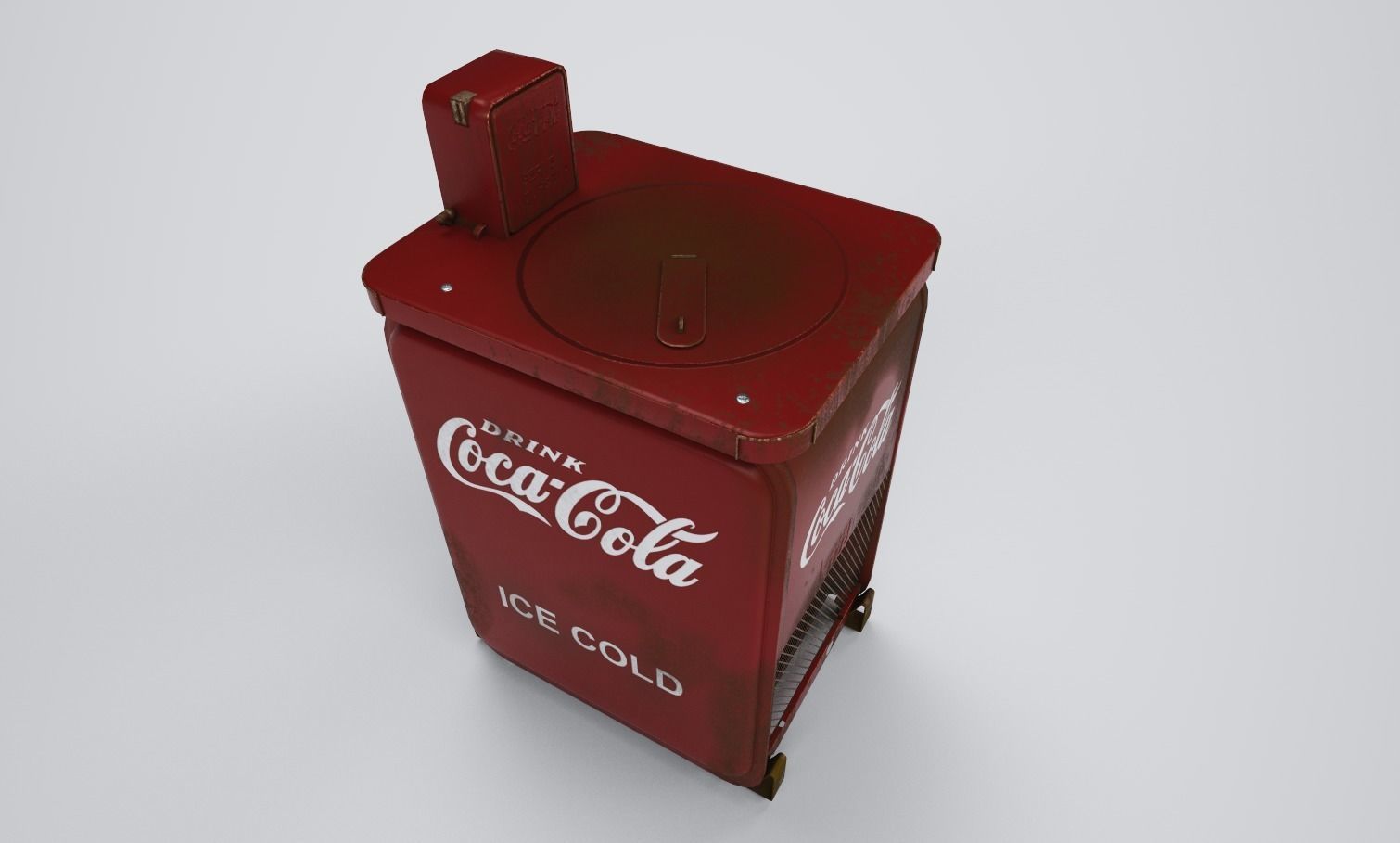 vintage wending coca cola machine 3D model_1