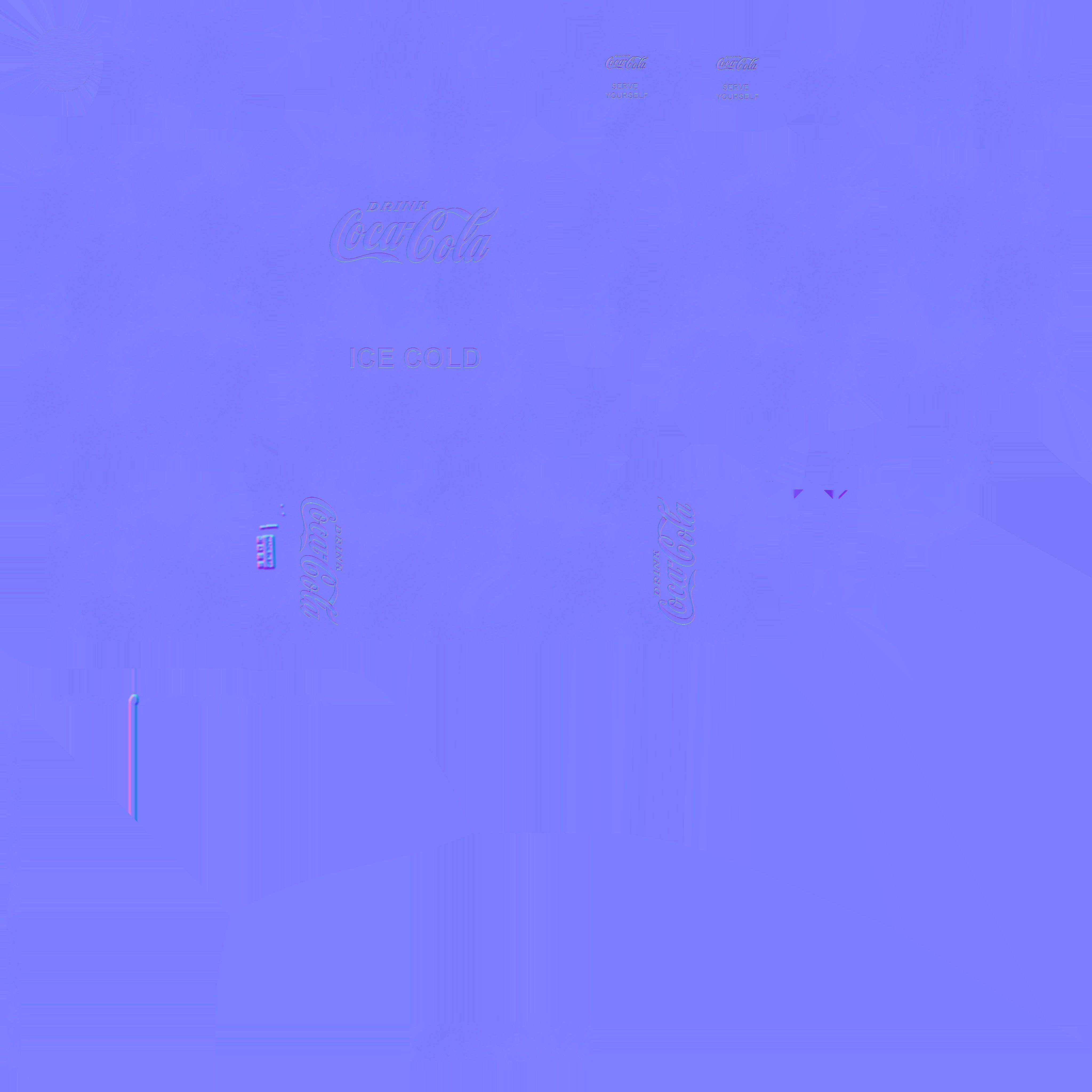 vintage wending coca cola machine 3D model_6