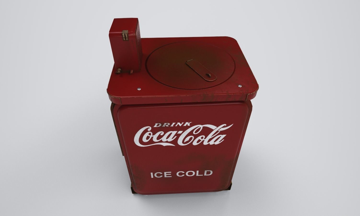 vintage wending coca cola machine 3D model_3