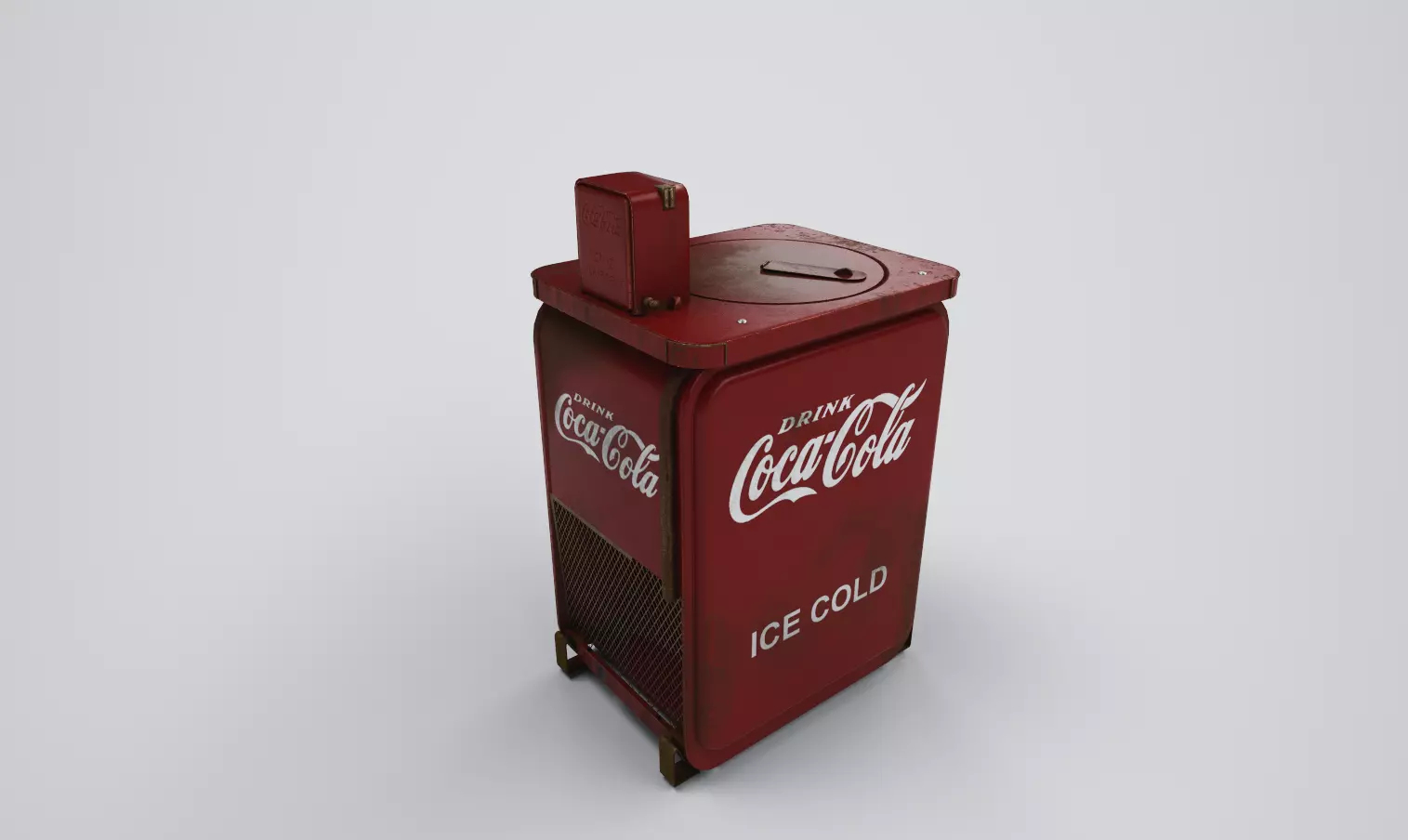 vintage wending coca cola machine 3D model_0