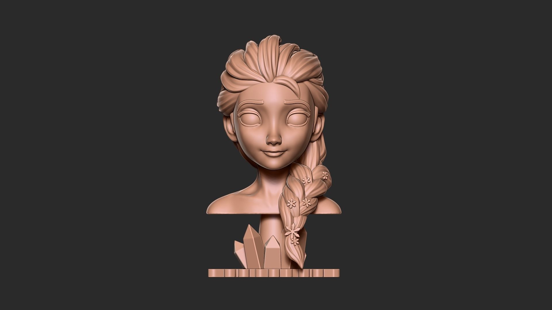 Elsa Bust - 3D Print Model 3D print model_16