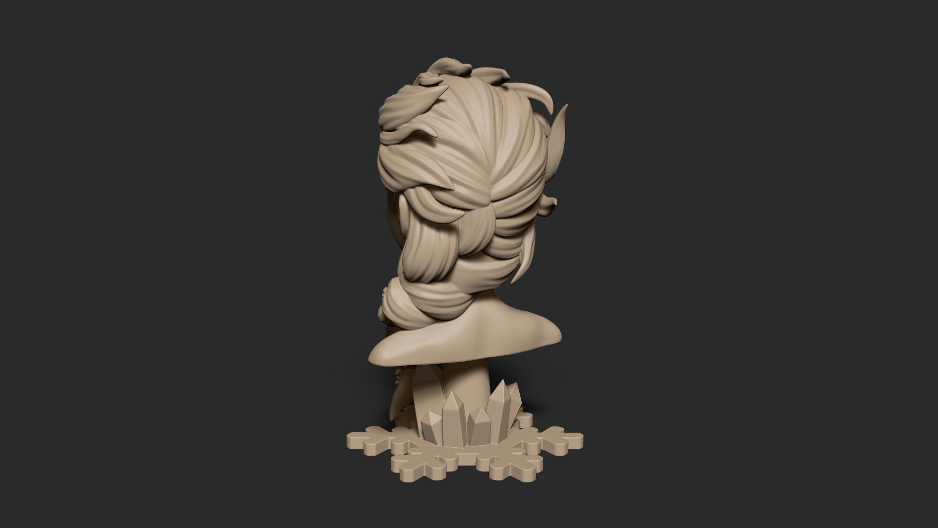 Elsa Bust - 3D Print Model 3D print model_7