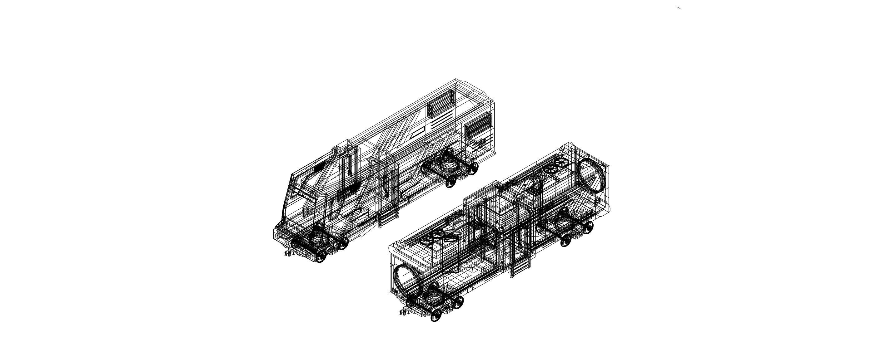 Sci-Fi Train Futuristic High-Speed Transport 002 3D model_5