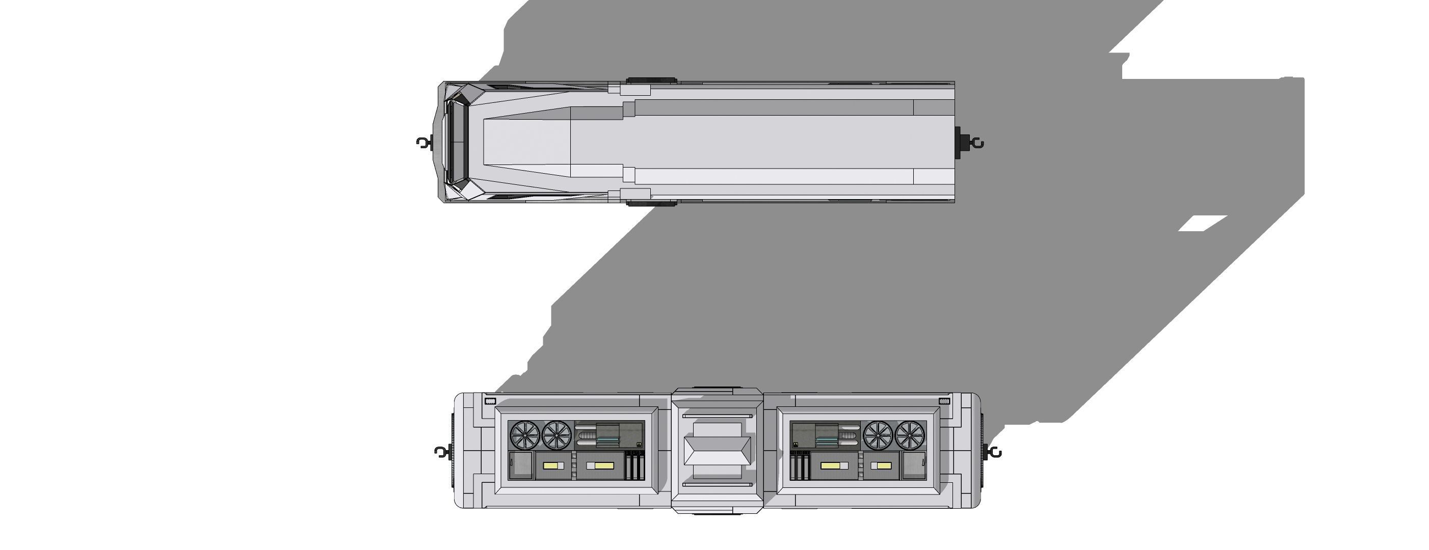 Sci-Fi Train Futuristic High-Speed Transport 002 3D model_7