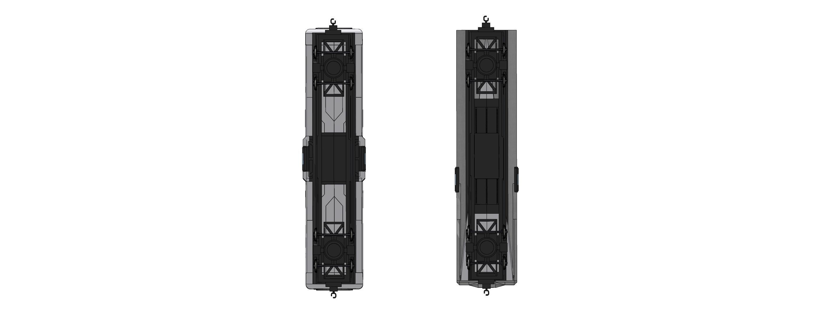 Sci-Fi Train Futuristic High-Speed Transport 002 3D model_3