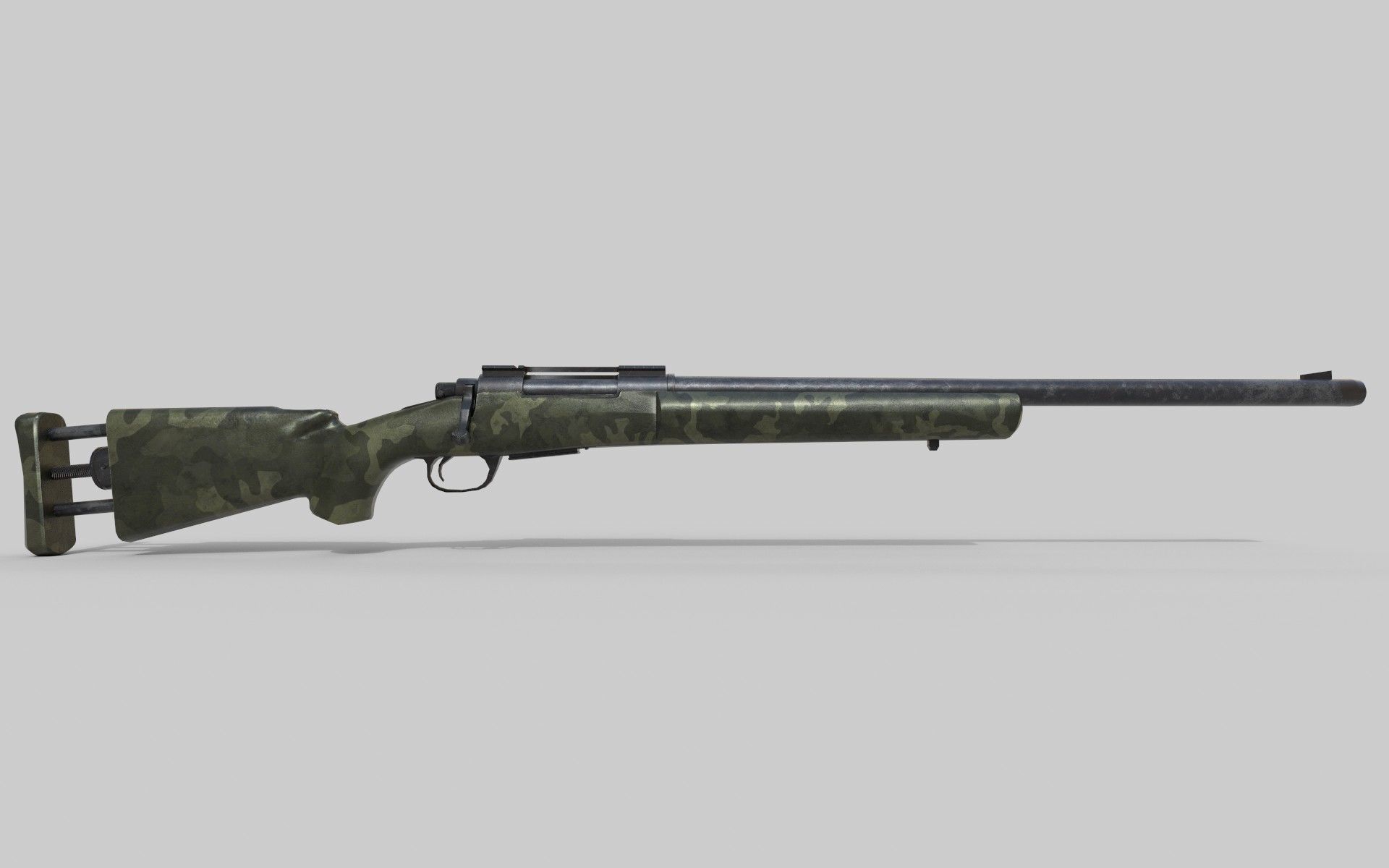 M24 Sniper Rifle Low-poly 3D model Low-poly 3D model_1