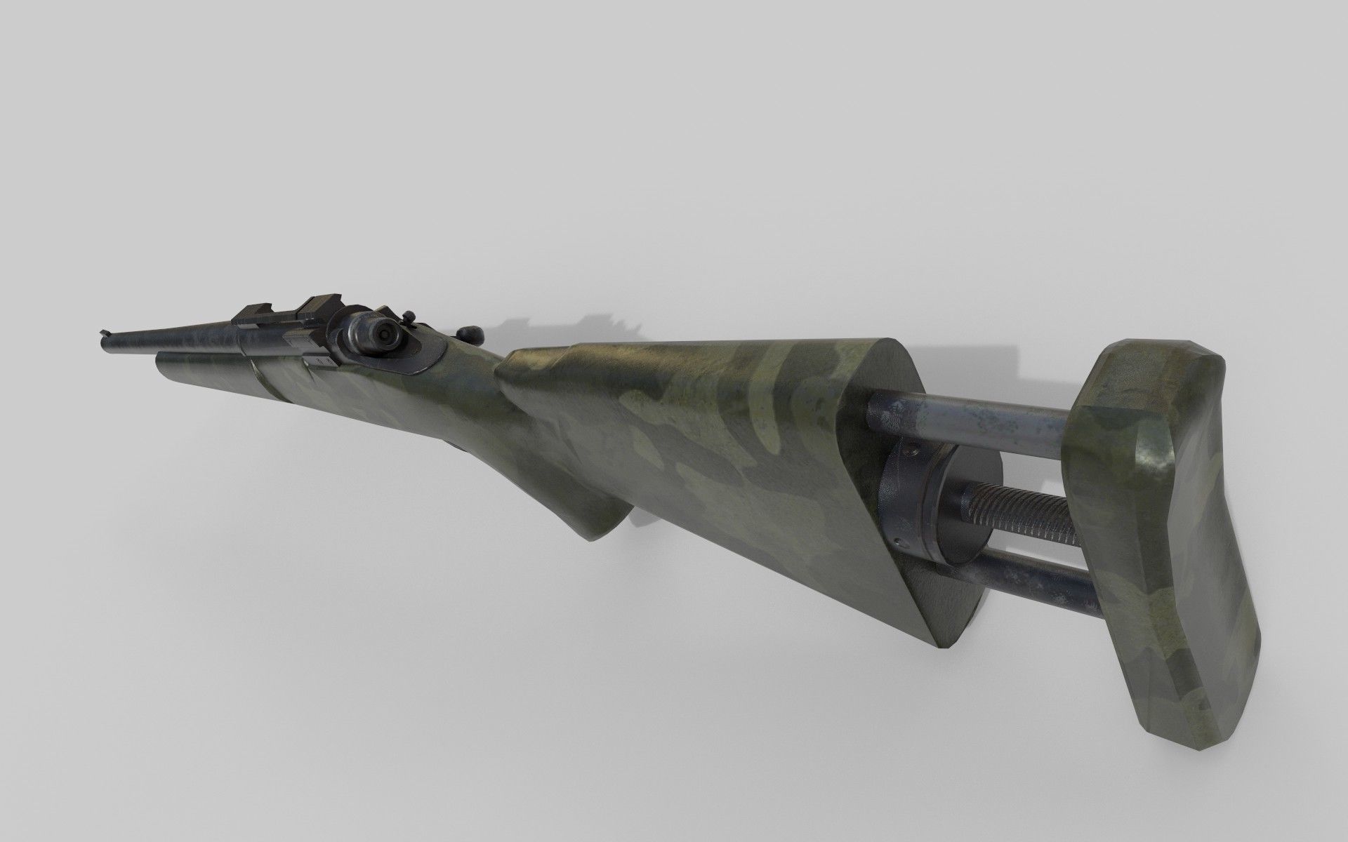 M24 Sniper Rifle Low-poly 3D model Low-poly 3D model_6