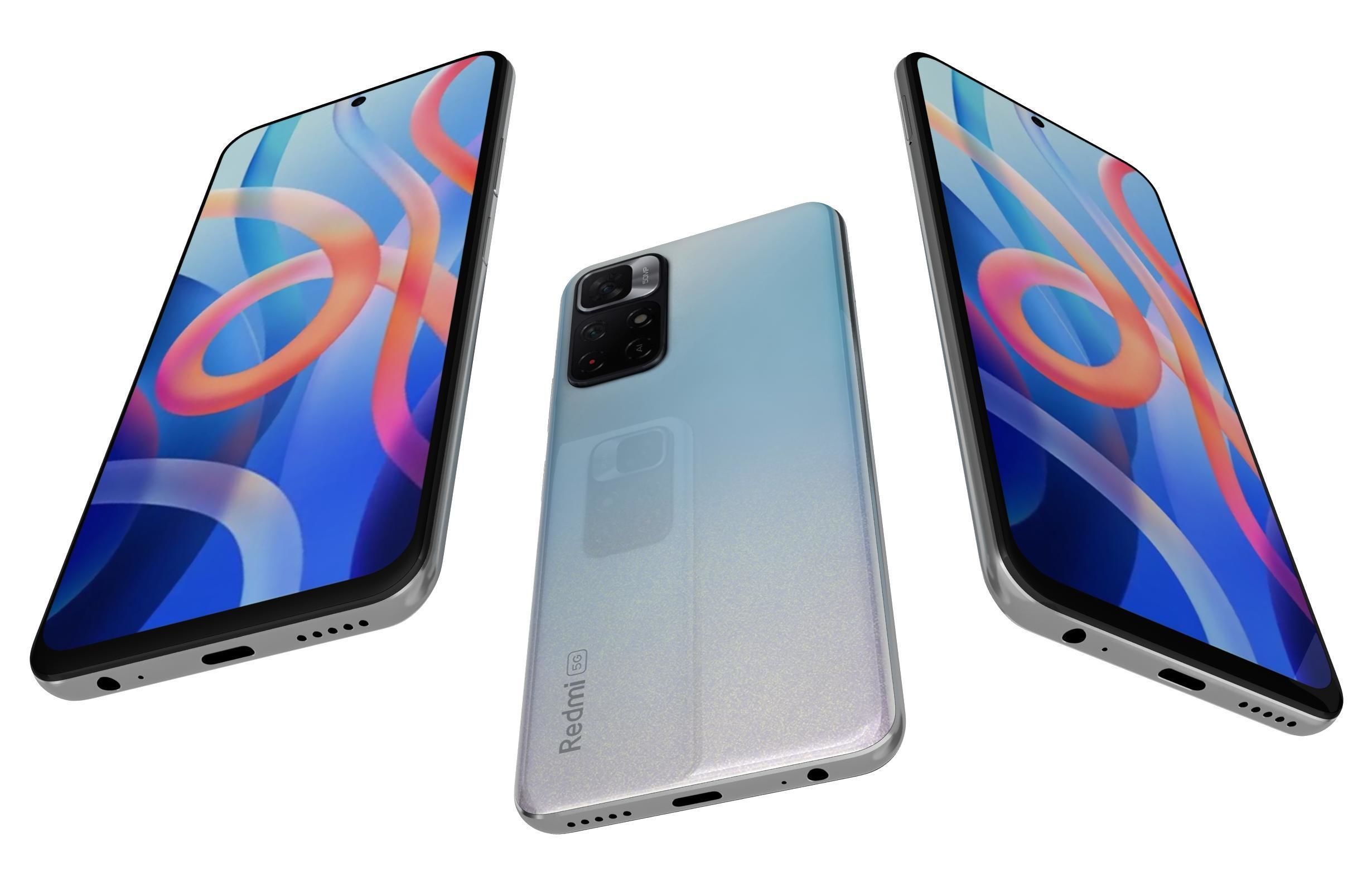 Xiaomi Redmi Note 11 Stardust White 3D model_2