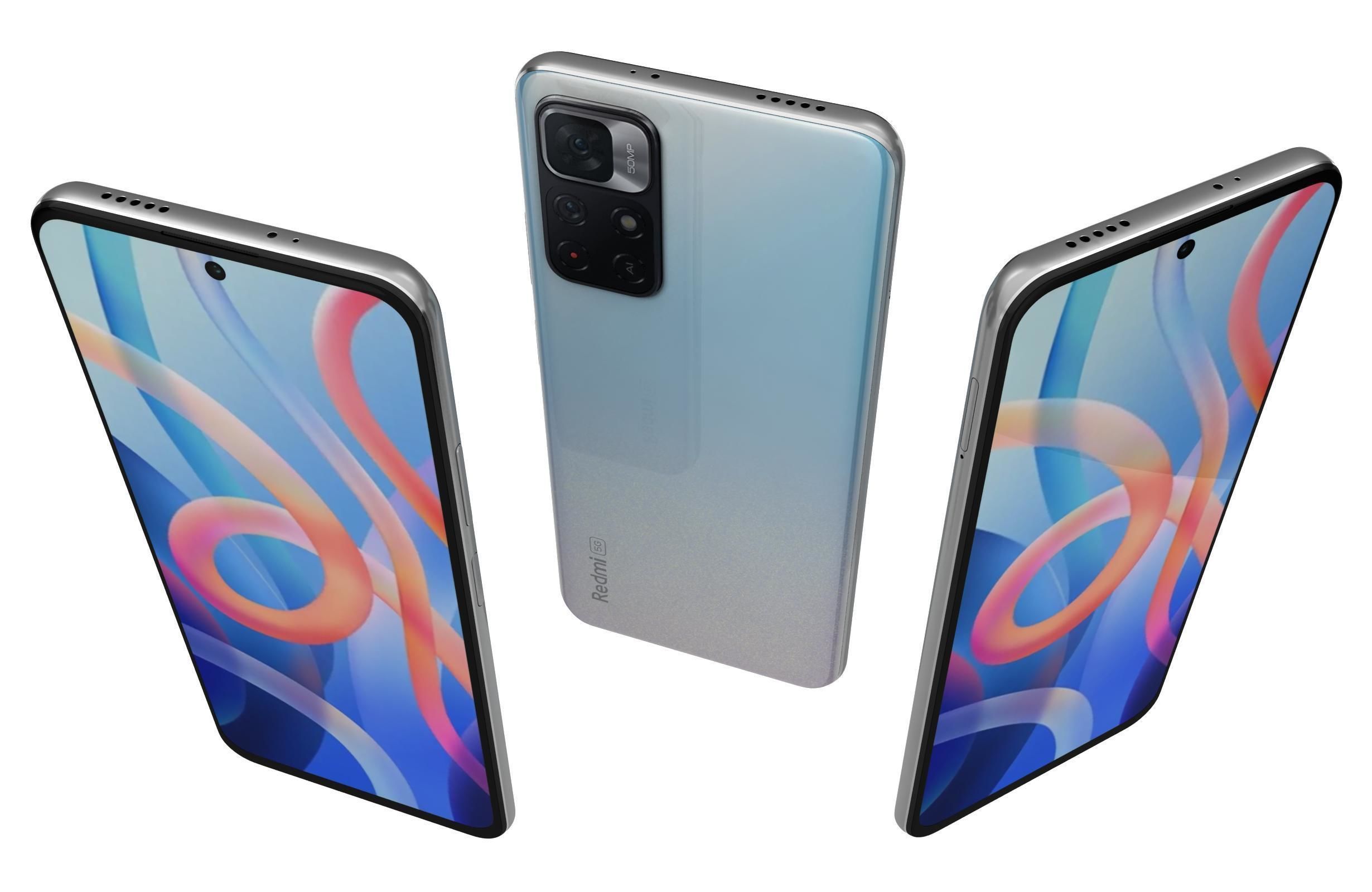 Xiaomi Redmi Note 11 Stardust White 3D model_1