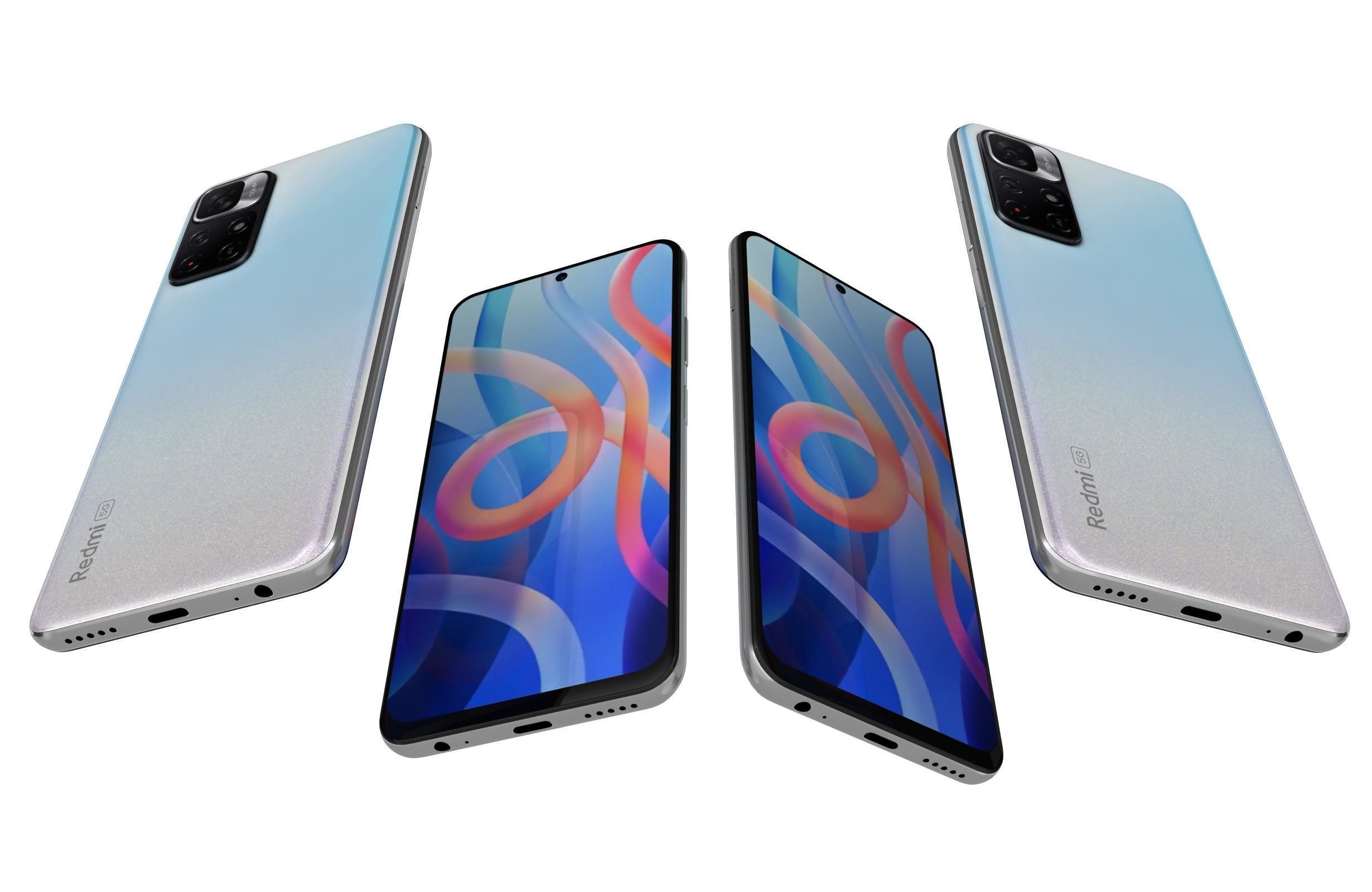 Xiaomi Redmi Note 11 Stardust White 3D model_5