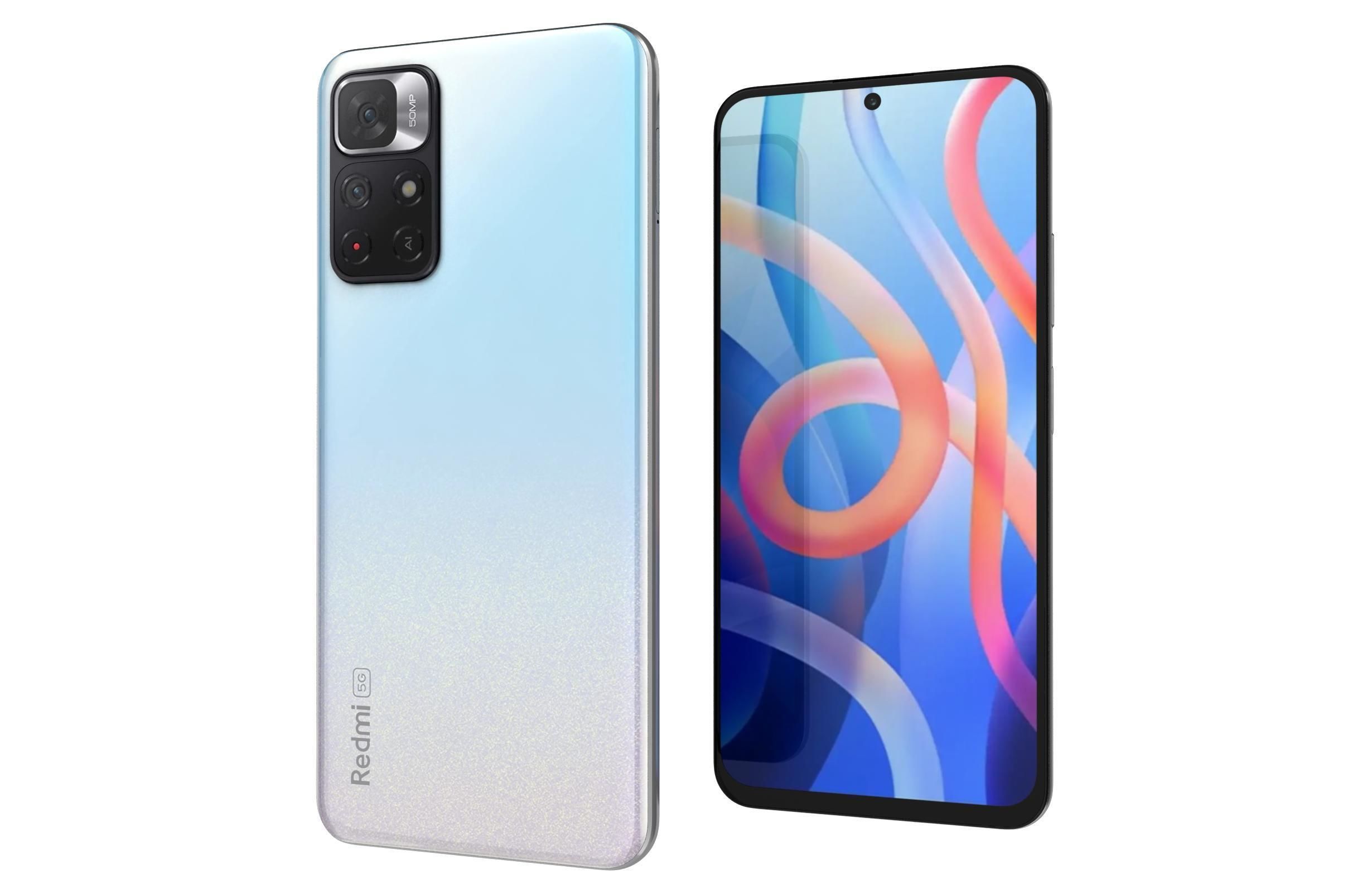 Xiaomi Redmi Note 11 Stardust White 3D model_7