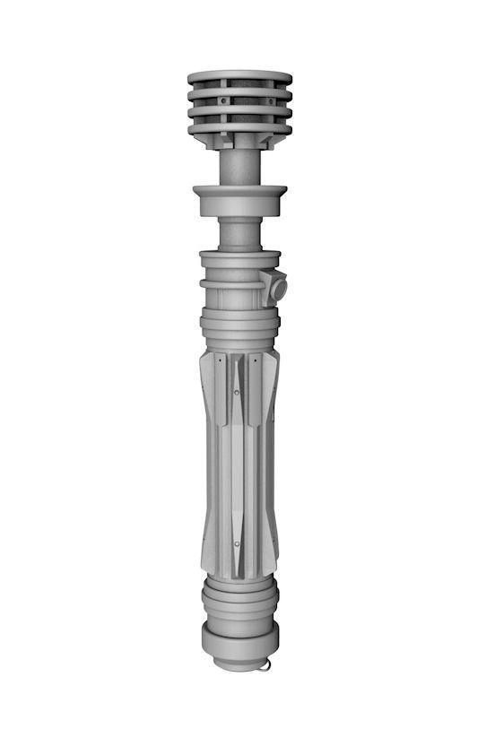 Star Wars Leias lightsaber 3D print model_1