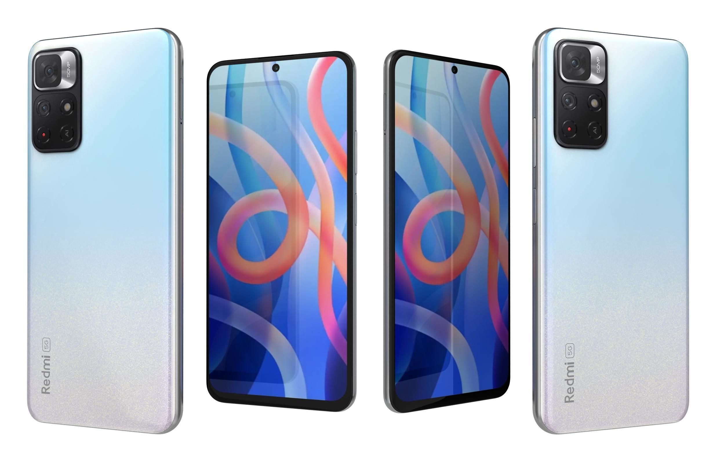 Xiaomi Redmi Note 11 All Colors 3D model_32