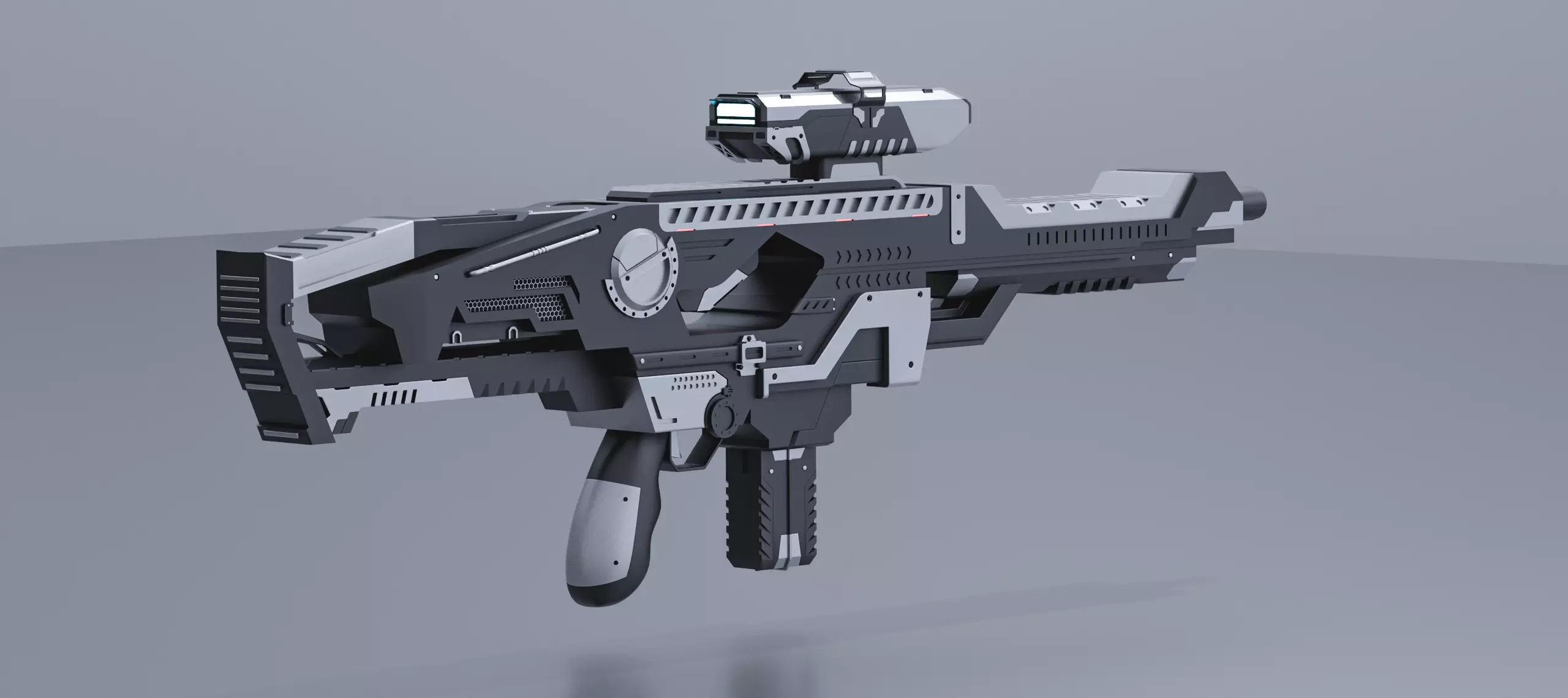 Sci-Fi gun  3D model_0