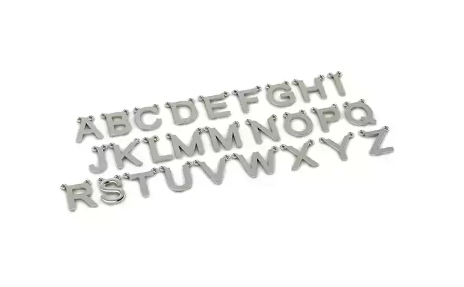 latin alphabet initial pendant A TO Z