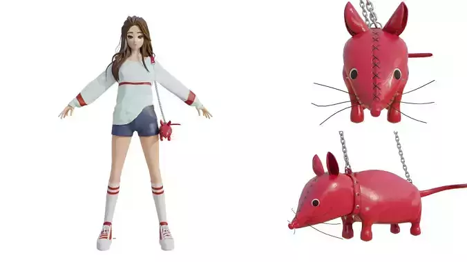 Cute red bag v15 no character