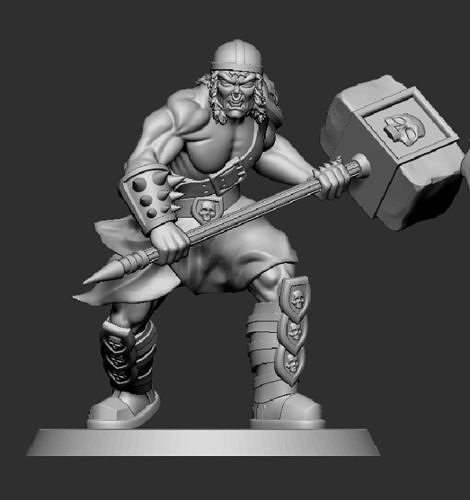 Orc Miniature Free 3D print model