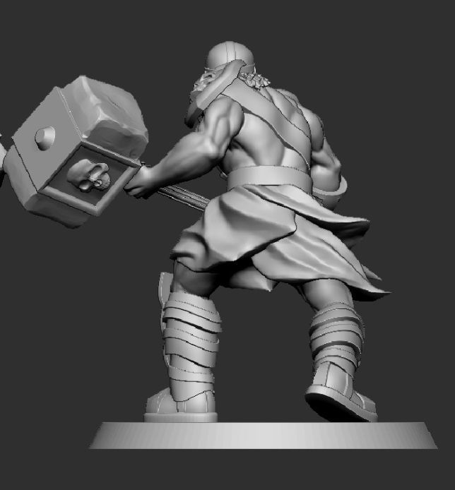 Orc Miniature Free 3D print model_1