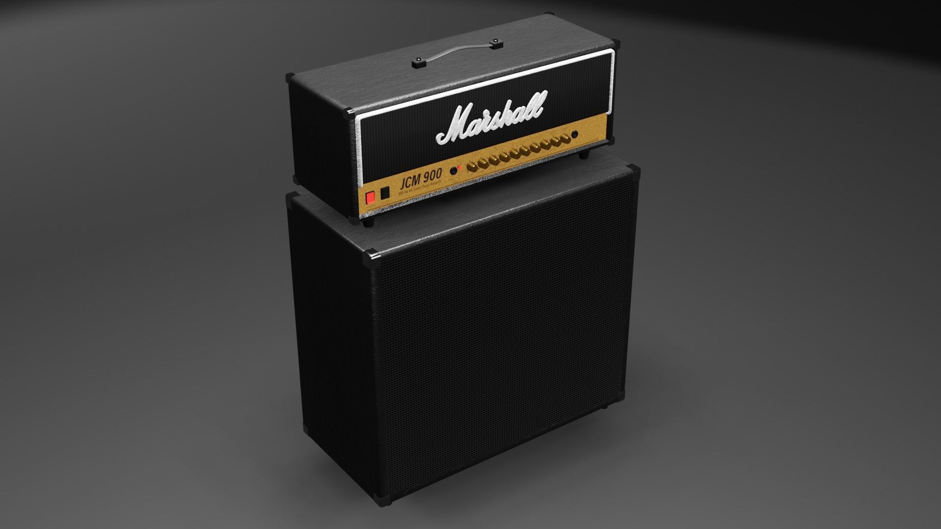 Marshall JCM 900 Guitar amplifier 3D model_5