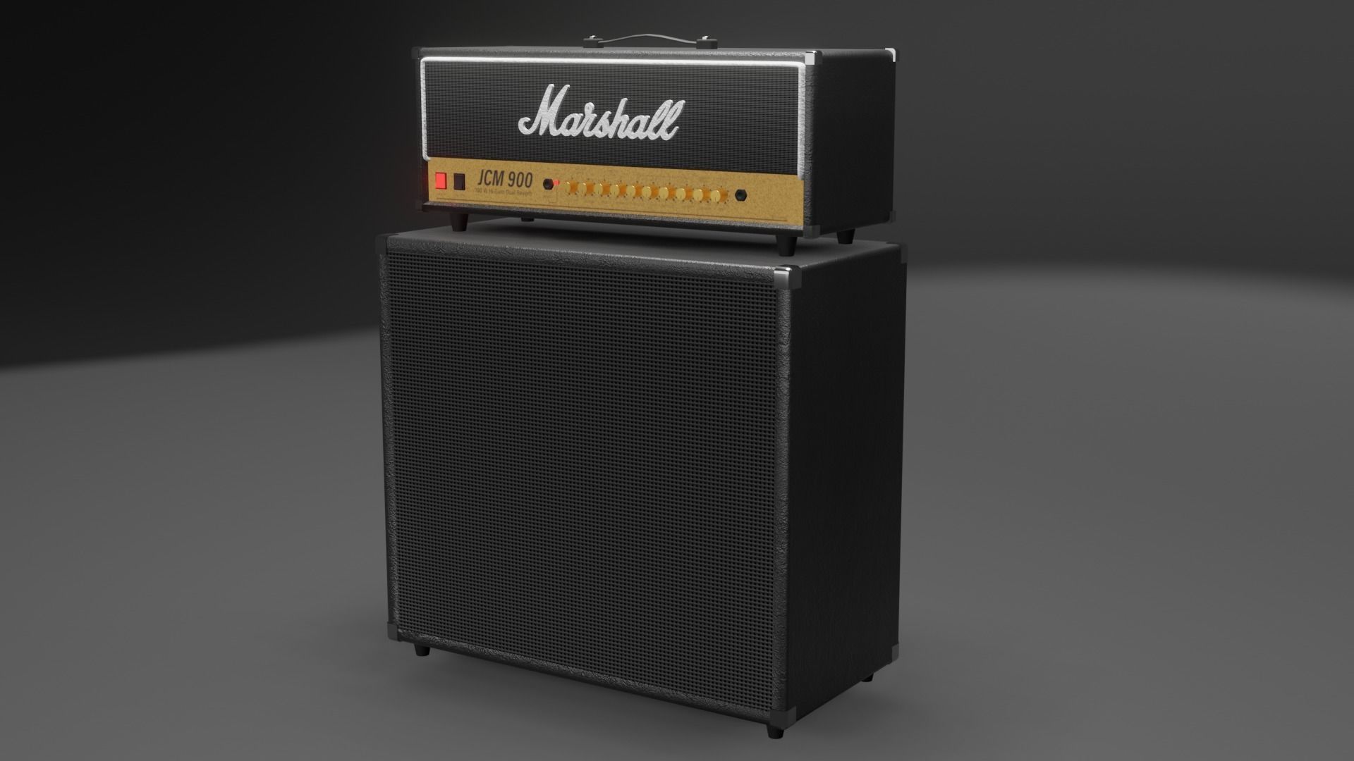 Marshall JCM 900 Guitar amplifier 3D model_1