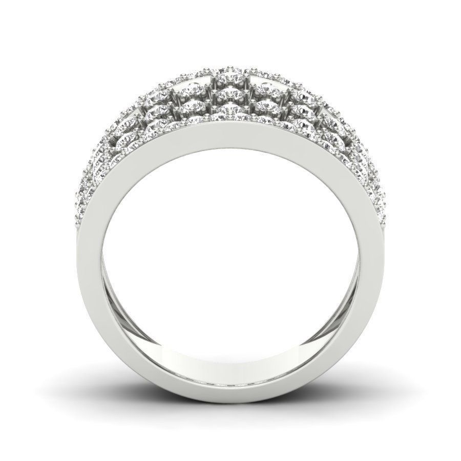 solitaire wedding engagement women ring 3D print model 3D print model_7