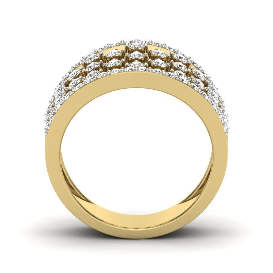 solitaire wedding engagement women ring 3D print model 3D print model_2