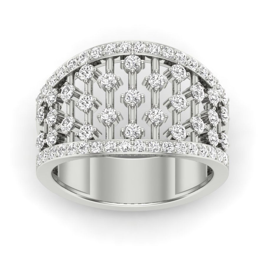 solitaire wedding engagement women ring 3D print model 3D print model_6