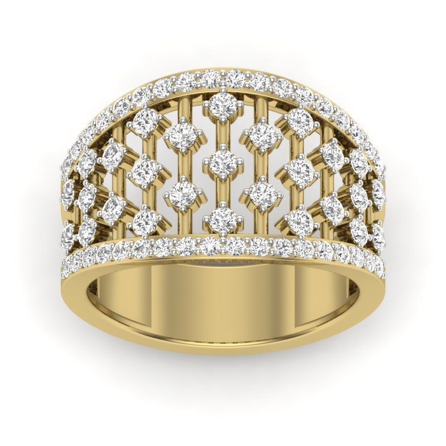 solitaire wedding engagement women ring 3D print model 3D print model_12