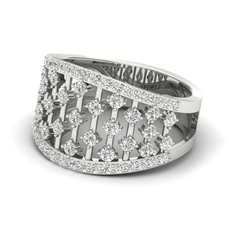 solitaire wedding engagement women ring 3D print model 3D print model_11