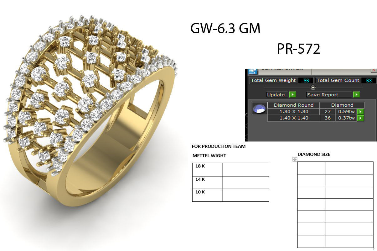 solitaire wedding engagement women ring 3D print model 3D print model_10