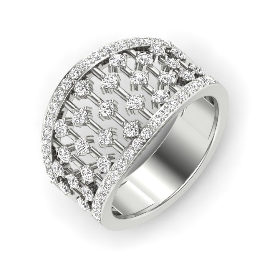 solitaire wedding engagement women ring 3D print model 3D print model_5