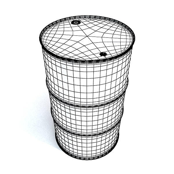 Pallet and Metal Drums High Resolution Textures 3D model_6