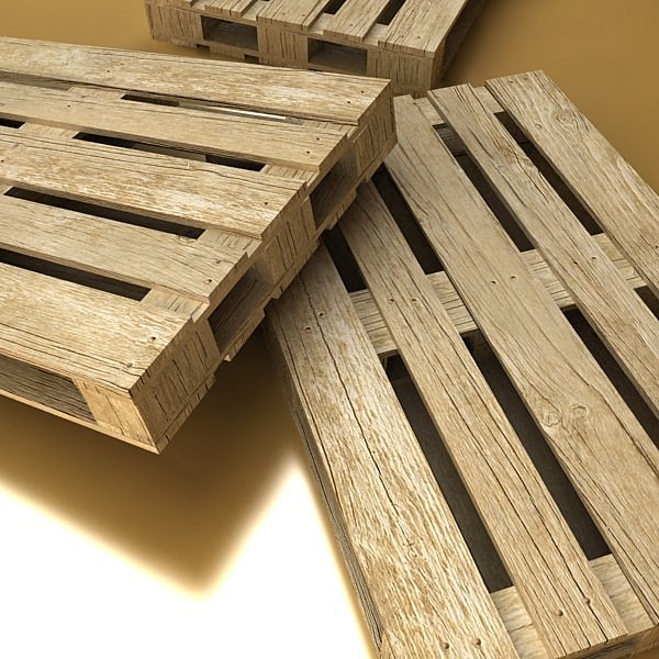 Pallet and Metal Drums High Resolution Textures 3D model_9