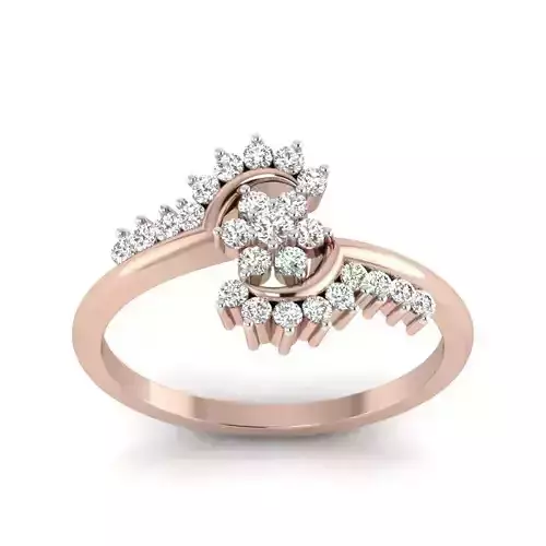 Women engagement solitaire ring  3D print model