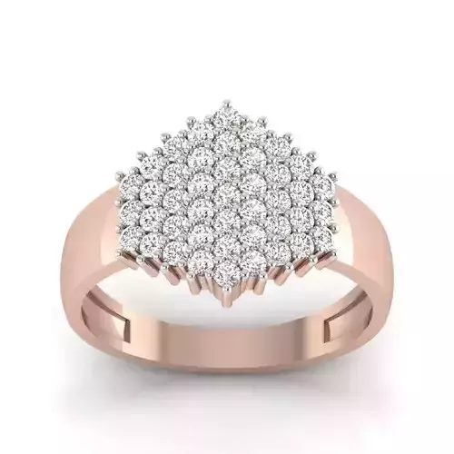 Women engagement solitaire ring  3D print model 3D print model
