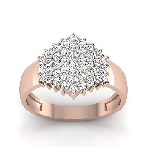 Women engagement solitaire ring  3D print model 3D print model