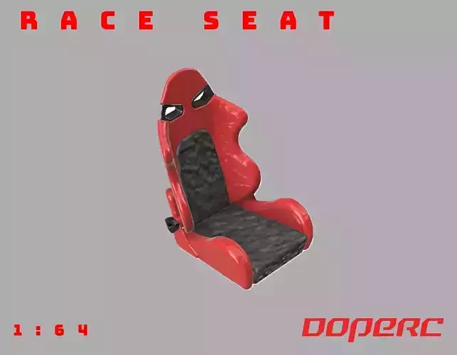 1 64 Race Seat for hotwheels builds 3D print model