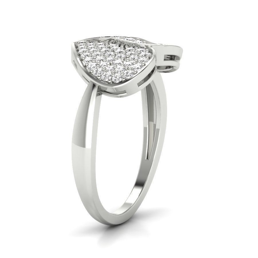 Women heart ring 3dm render detail 3D print model 3D print model_7