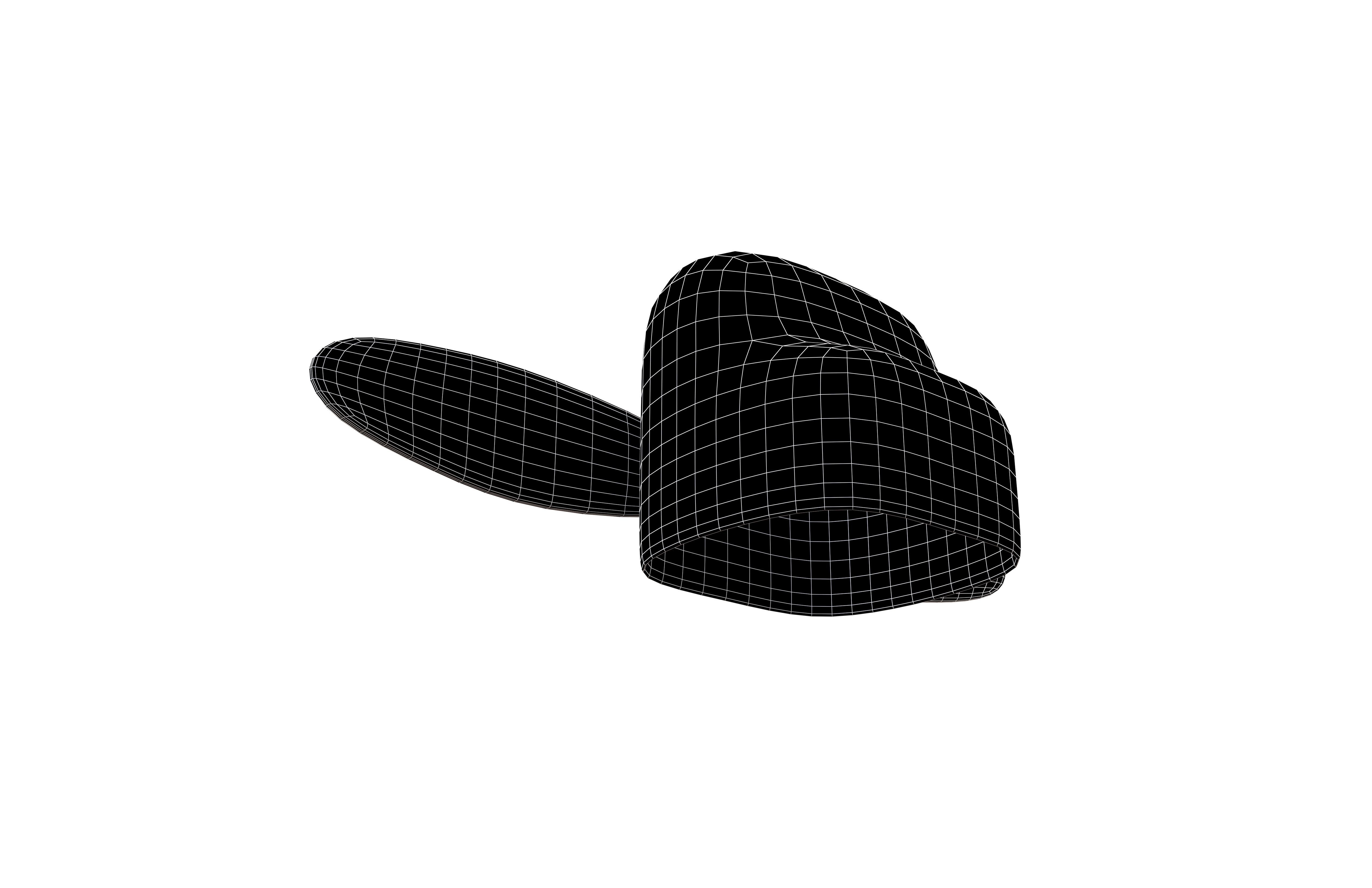 Futou Hat v1 001 Low-poly 3D model_6