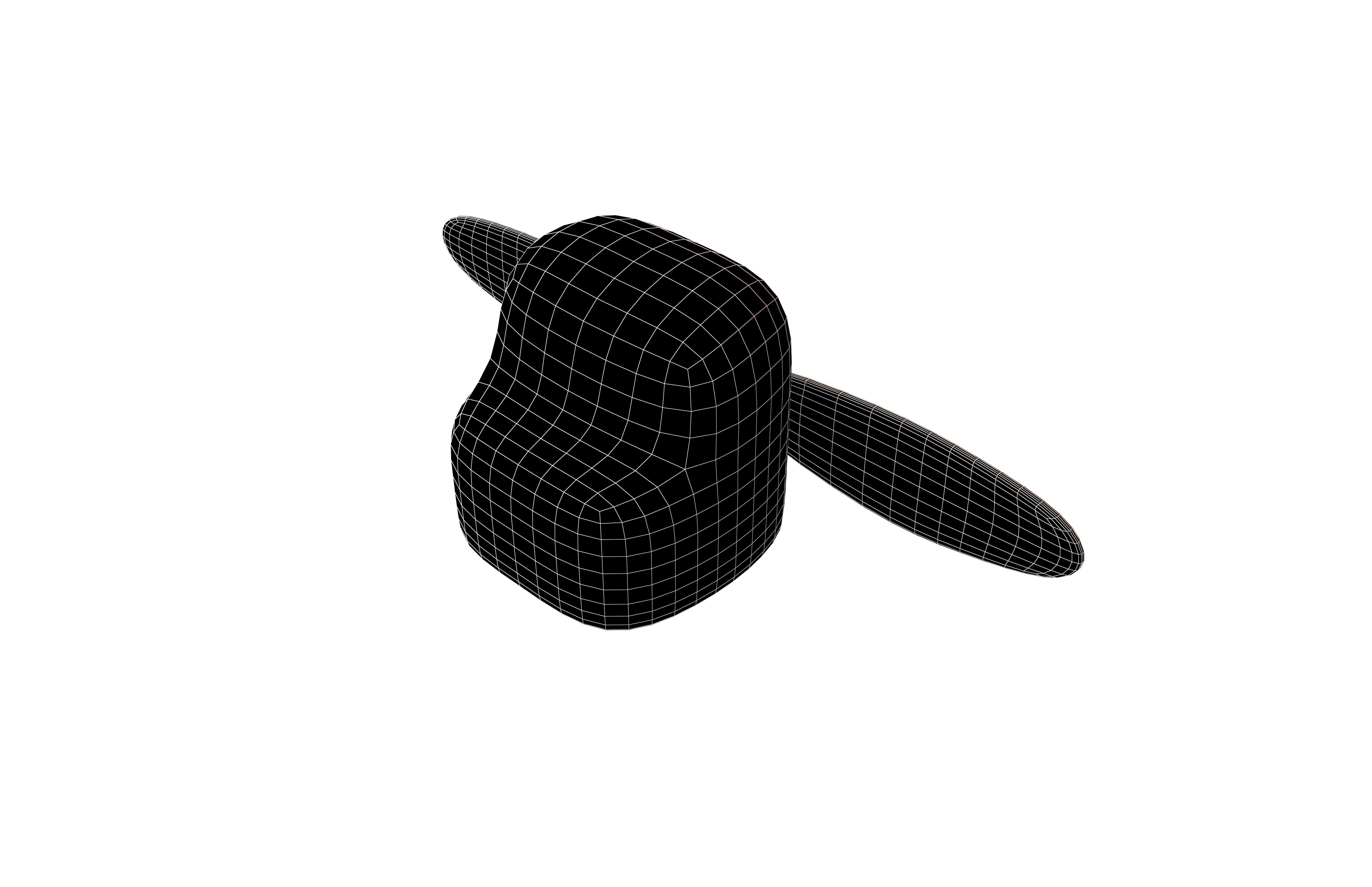 Futou Hat v1 001 Low-poly 3D model_5