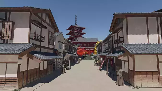 Old Japanese Town