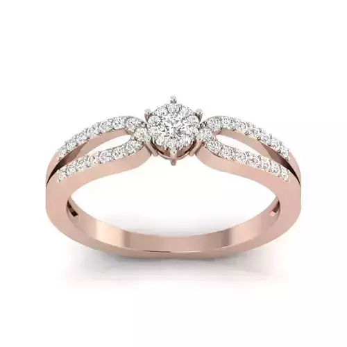solitaire women ring 3dm 3D print model 3D print model