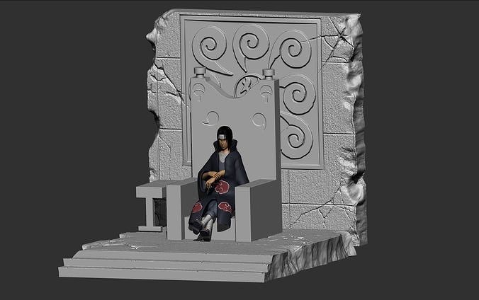 Itachi On Throne - ready to 3dpint 3D print model