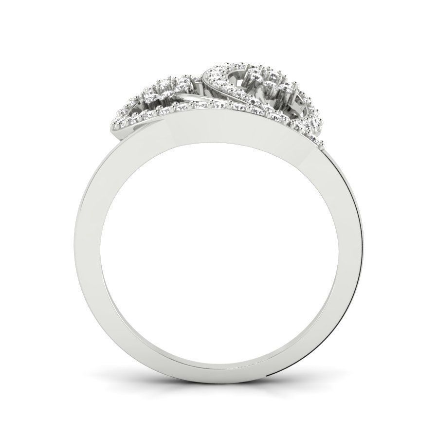 Heart Ring High Jewelry Cocktail Ring 3D print model 3D print model_15